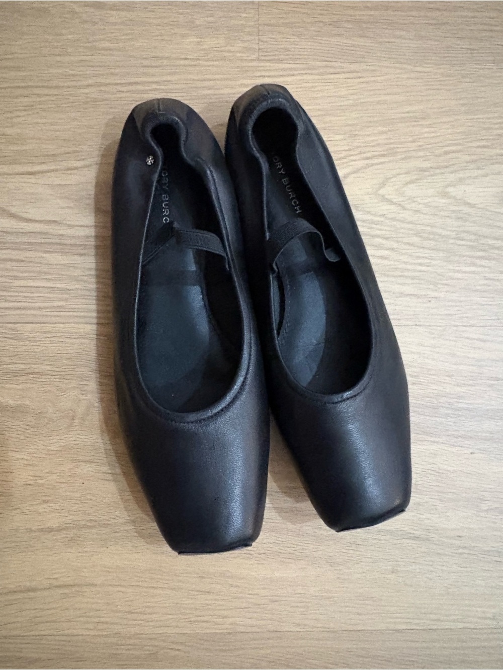 TORY BURCH Black Mary Jane Leather Flats - Women